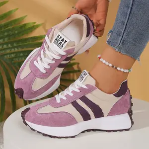 Statement Casual Staple! Striped Vintage‑Inspired Trainers with Elevated Lug‑Sole Design