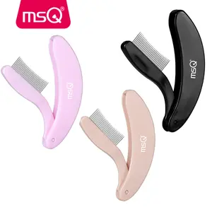 MSQ Eyelash Comb Separator Tool Non Toxic Foldable Lash Brush for  Enthusiasts Precision Application Compact Design Storage Cosmetic Travel Brush Set with Foundation Portable Brush Set with Mirror Two-in-One  Brush Professional Makeup Brush Set for Women
