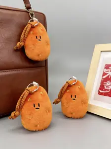Cute Doll Bag Charm Keychain, Creative Plush Toy Funny Vegetable Series Potato Expression Keychain, Perfect Gift for Daily Wear, Keychain For Bags