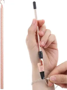 Bracelet Helper Tool Hook, Bracelet Helper to Put on Yourself, Wearing Tool Aid Assistance for Necklace Watch Clasps Zippers Crafts Adjustment( Rose Gold)