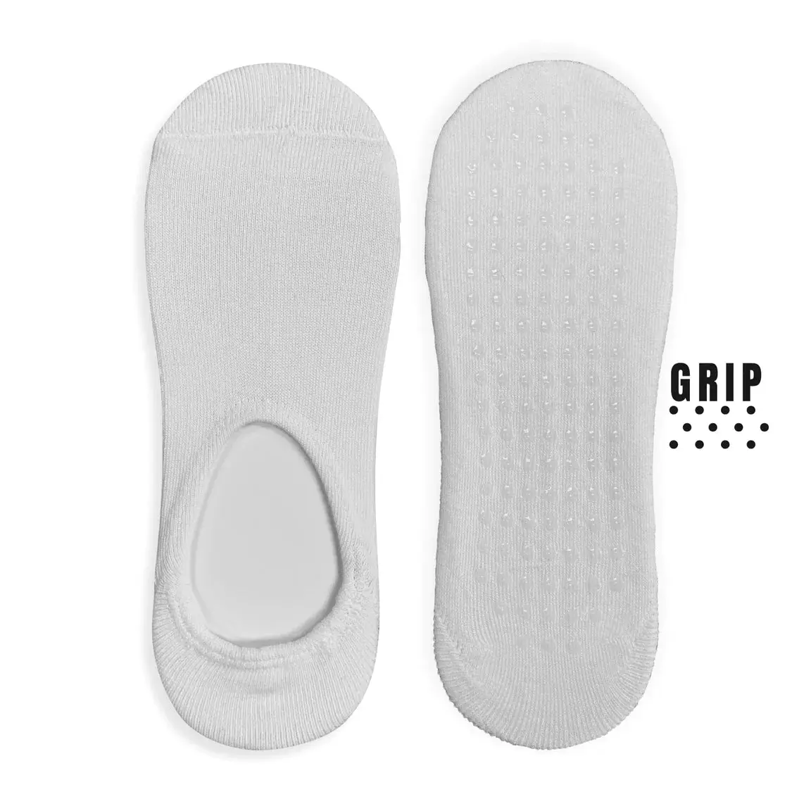 Silky Socks™ Blank No Show Socks with Grips