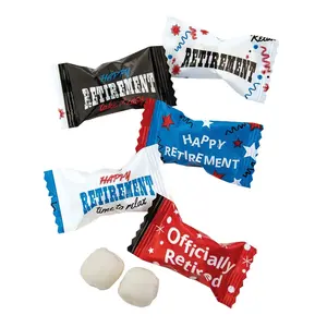 14 oz. Individual Foil-Wrapped Happy Retirement Buttermints - 108 Pc.