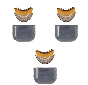 3PCS/Professional Lymphatic Face Brush with Ultra-Soft Bristles for Circulation & Detoxification Ergonomic Contour Design for Daily Skincare Routine Facial Gentle Fatigue Relief Lymph Drainage Massage Beauty Roller 60G - Storage