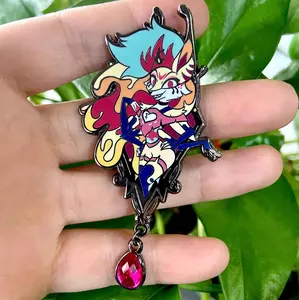 Beelzebub Portrait Enamel Pin | Helluva Boss Fanart