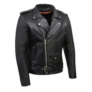 Biker jacket - heavy leather