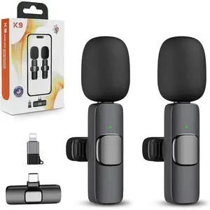 -Based  Lavalier Microphone 2-Pack for , iPad, USB-C Devices, Plug & Play, Noise Canceling, 360? Sound Pickup, Reverb Mode, 65ft Range - Trusted by Creators Worldwide