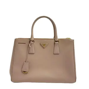 Pre-owned PRADA France Tote Bags H2 Galleria pink large cowhide tote bag H20909