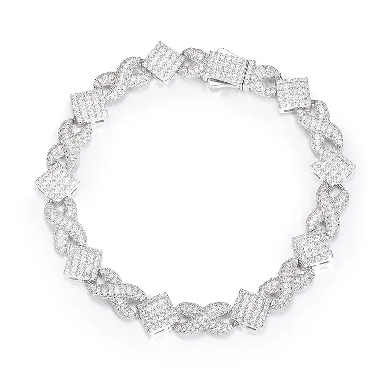 【#BS9250097】  Sparkling Chain Bracelet 100% 925 Sterling Silver