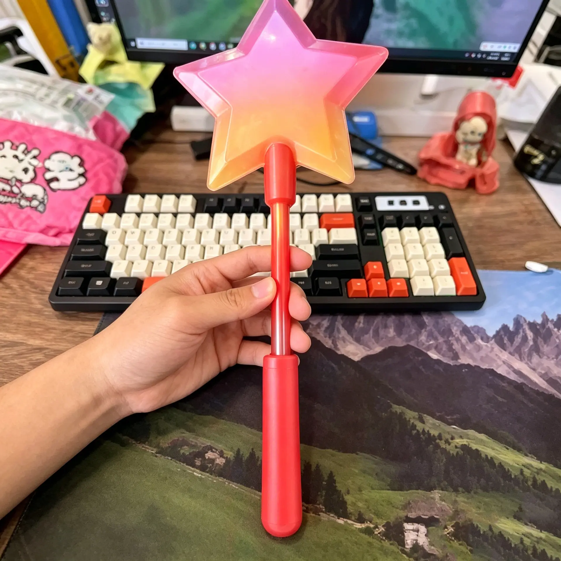 3D Printed Star Magic Wand NFC Card Holder, Tap To Pay Wand, Cute Star Shape Contactless Payment Prop Novelty Fun Gadget