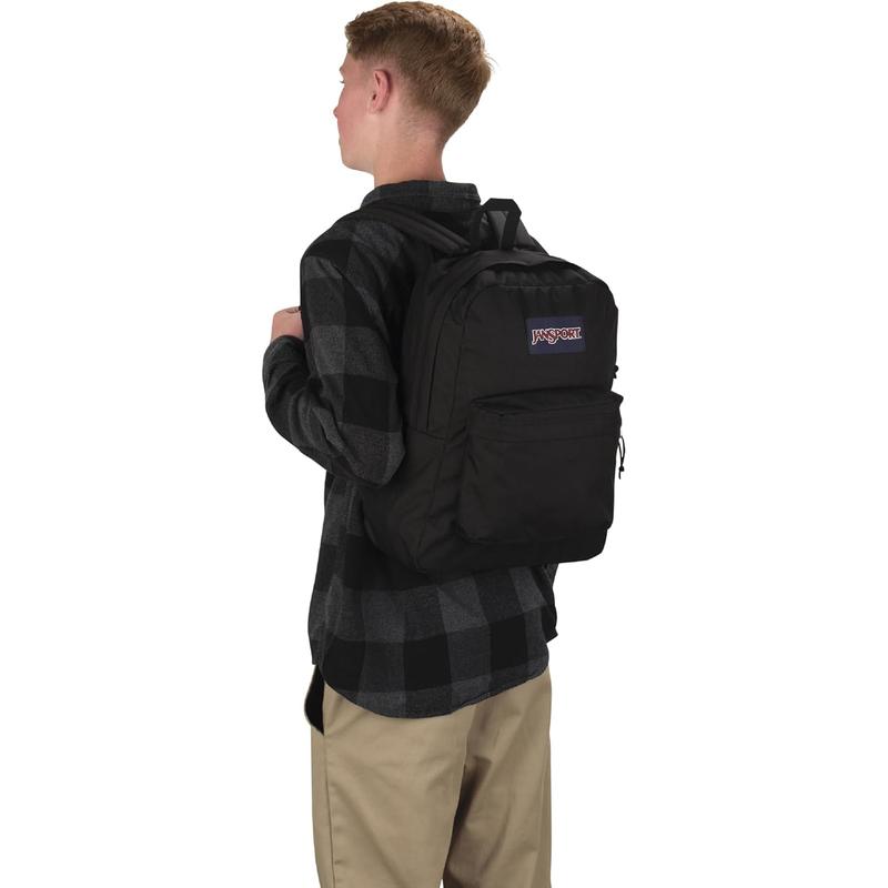 Jansport Superbreak One Backpacks - Durable, Lightweight Bookbag with 1 Main Compartment, Front Utility Pocket with Built-In Organizer - Premium Backpack, Black JanSport