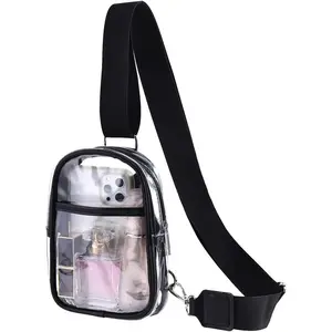 Women's Clear Bag for Stadium Events, Clear Crossbody Bag Stadium Approved, Small Clear Purse Bag, Concert Transparent Bag