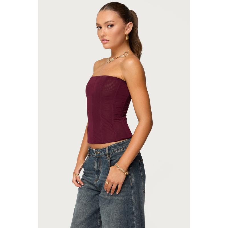 Reed Sheer Mesh Corset