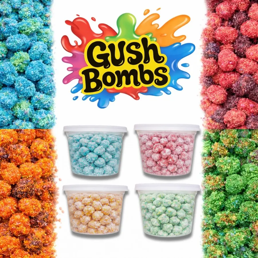 Gush Bombs - ORIGINAL & EXTREME SOUR - Viral TikTok Candy - Famous Snack  - 7 OR 12 Ounce - GIFT