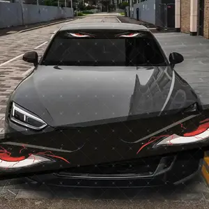 Unique Anime Design Car Windshield Sticker, Decorative Vinyl Decal for Scratch Covering, Waterproof and UV Resistant, Suitable for All Cars