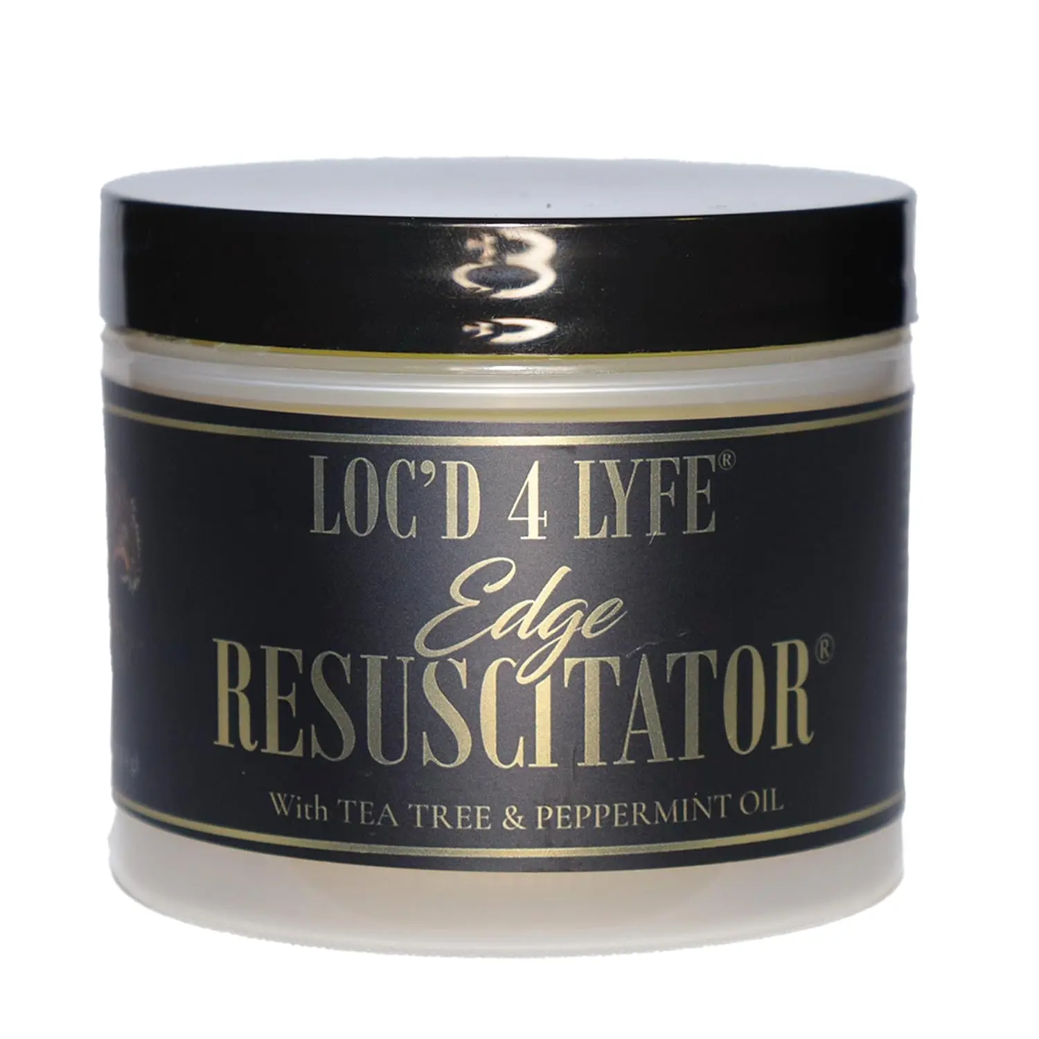 Loc Edge Growth Pomade for Thinning & Scalp - Loc’d 4 Lyfe by Gold Banner Beauty (4 oz) – Daily Tension Relief & Edge Shield for Locs & Braids – Peppermint & Tea Tree Scalp Therapy – Biotin & Collagen Formula to Strengthen & Prevent Thinning