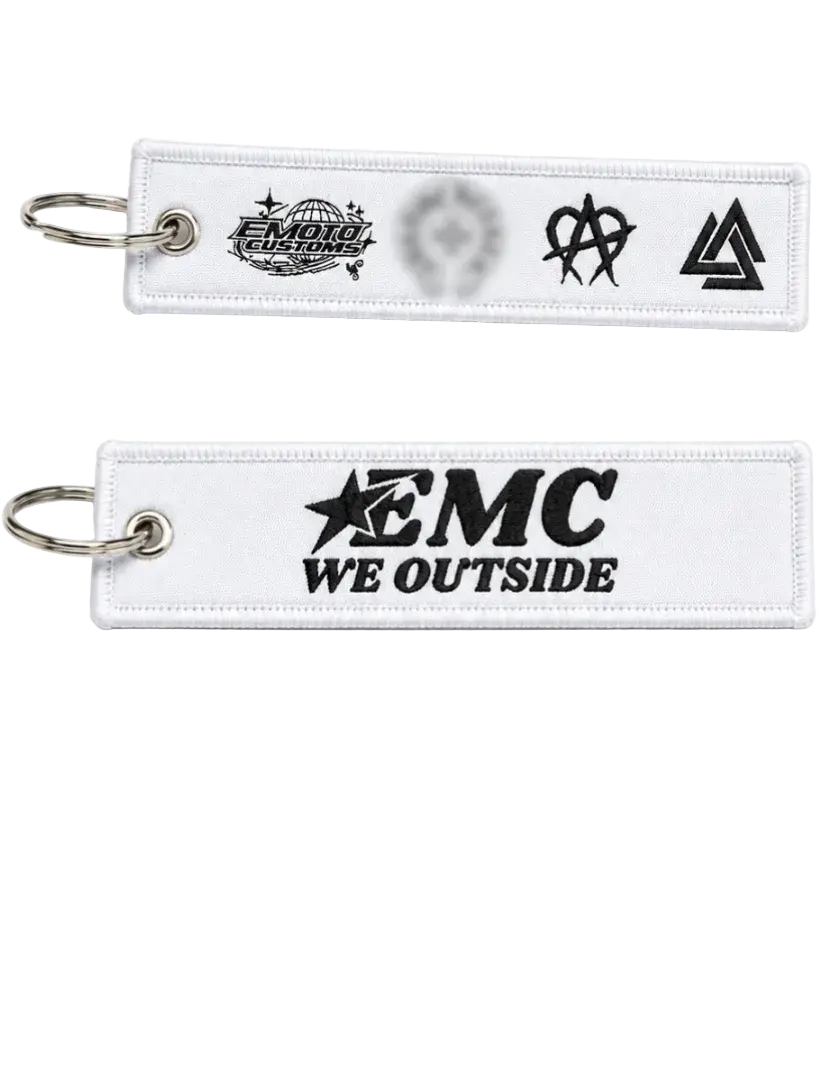 Emotocustom keychain white