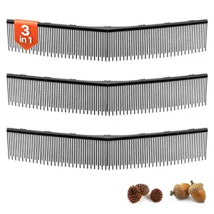 VEVOR 3 Packs Lawn Sweeper Brush Replacement, Summervibes,Summervibes, Compatible with VEVOR 26 in Lawn & Leaf Collector Sweepers, Yard Sweeper Brush Paddle with Durable V-Shaped Bristles for Easy Grass Leaf Cleanup