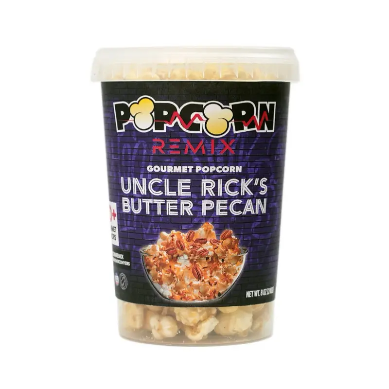 Popcorn Remix Gourmet Butter Pecan Flavored Popcorn, Sweet Crunchy Snack, Dessert, Treat