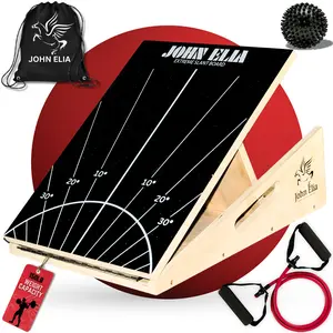 Fitness Slant Board for Calf Stretching - Adjustable squat wedge block calf stretcher slant board - Physical Therapy calf raise block for ankle mobility board - 150lb Capacity perfect for Knees Ankle