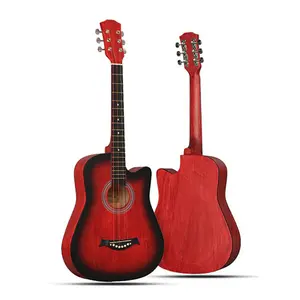 Rebrand Kids Colorful 38" Acoustic Guitar - Red