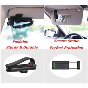 2025 Good Quality New 1080° Multi-function Sun Visor Universal 360 Degree Rotating Phone Holder Suitable for Any Scene Car Holder -Rotatable and Retractable