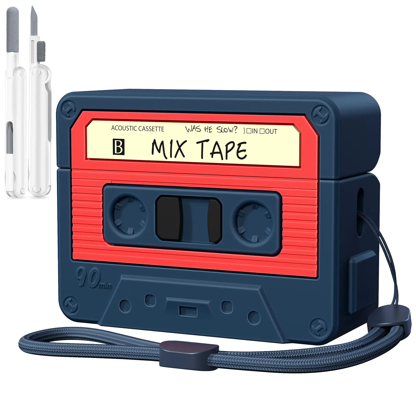 AirPods Pro 3 Case Retro Cassette Tape Design Silicone Protective Cover for 3rd Gen 2025 Men Women Cute Cartoon Nostalgic Fashion