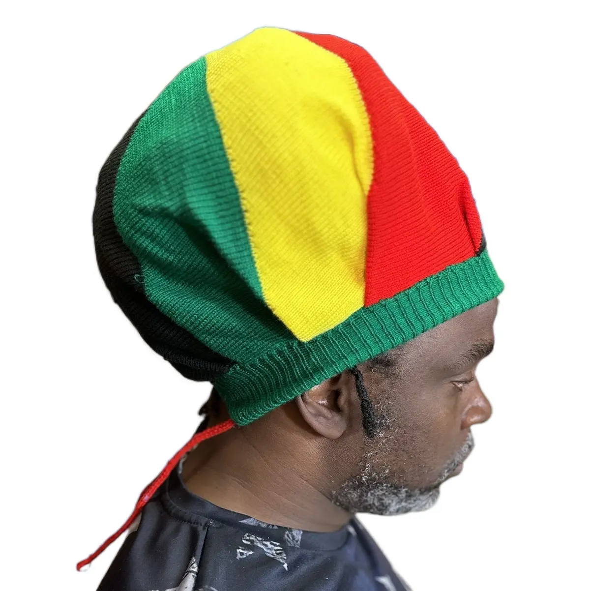 Round knitted Rasta hat trucker hat