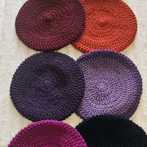 Crochet Beret Hat - Handcrafted in Multiple Colors for Stylish Comfort