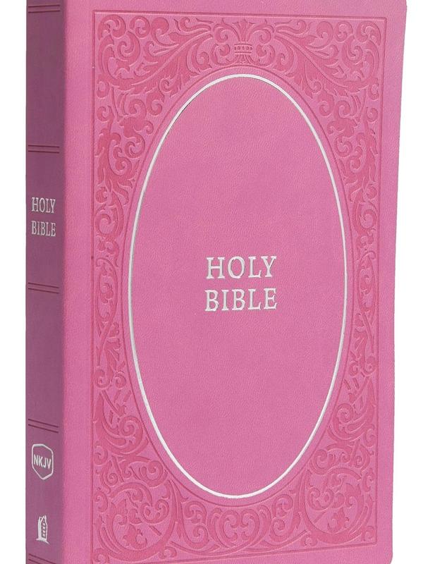 NKJV, Holy Bible, Soft Touch Edition, Leathersoft, Pink, Comfort Print: Holy Bible, New King James Version Imitation Leather