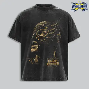 Rey Mysterio El Grande Americano T-Shirt, WWE Lucha Mask Graphic Tee, Vintage Style Wrestling Shirt, Unisex Streetwear Cotton Tee, Gift for WWE Fans 2026