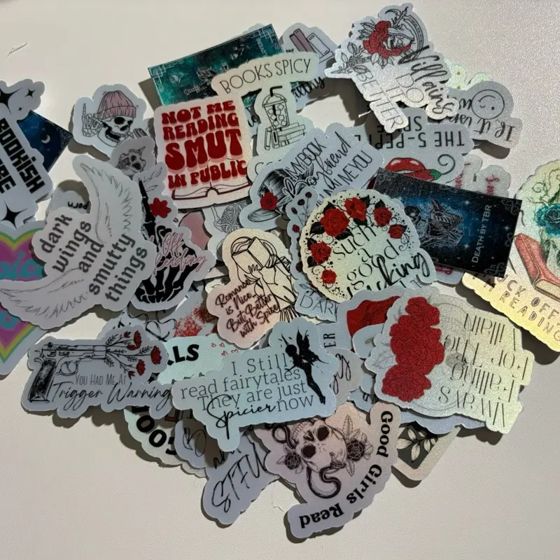 Dark Romance  Holographic Matte Waterproof Stickers | BookTok Reads