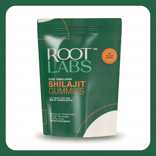 【upgraded version 120 PCS  Wrapped Chewables】Root Labs by Be Bodywise Pure  Himalayan Shilajit Gummies | With KSM 66 Ashwagandha & other herbs | No Added Sugar | 1 month pack | Edible Supplement