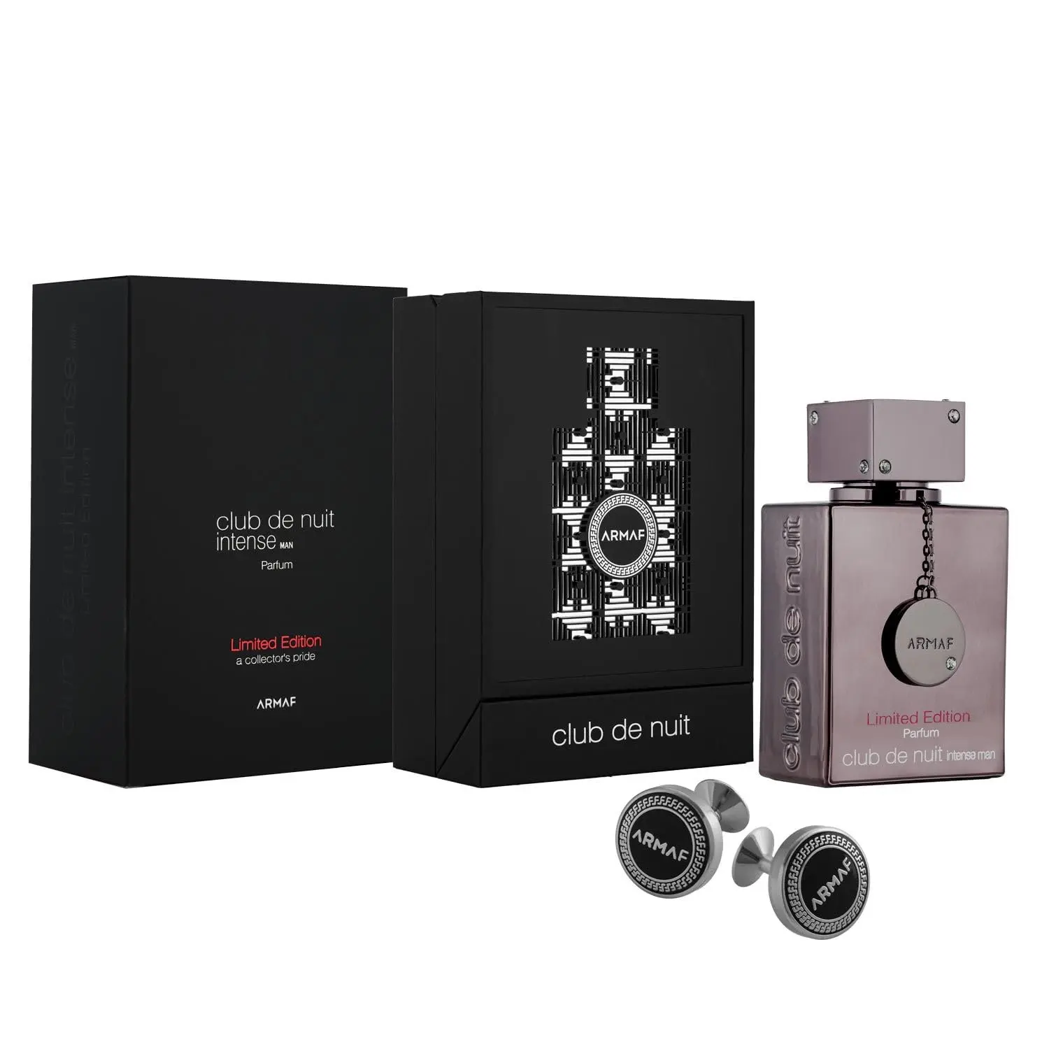 Armaf Club De Nuit Intense Men 2024 Limited Edition EDP with Cufflinks, Long Lasting Aromatic Woody Citrus Cologne for Men, 3.6 FL.OZ, Long Lasting Fragrance, Single Item
