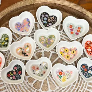 Live sale- ring dish hand painted