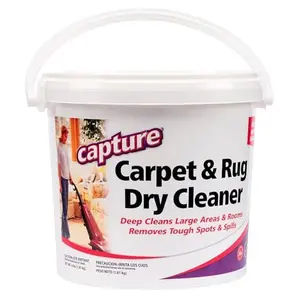 Capture Carpet & Rug Dry Cleaner w/Resealable lid - Home, Car, Dogs & Cats Pet Carpet Cleaner Solution - Strength Odor Eliminator, Stains Spot Remover, Non Liquid & No Harsh Chemical (4 Pound)