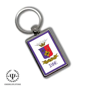 Sigma Phi Epsilon Keychain Rectangular