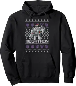 Transformers Christmas Megatron Ugly Sweater Pullover Hoodie