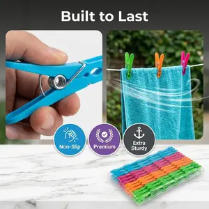 120 balconies clothespins clothesracks quilt clothespins windproof clothespins plastic clothespins-suitable for a variety of scenarios