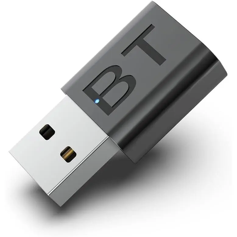 KDO Mini 2-in-1 USB Bluetooth Receiver,5.4 Wireless Audio Adapter 3.5mm Car Kit Music Receiver for Home/Car Stereo Sound System, Bluetooth Adapter(Aux in) with 3.5mm Cable