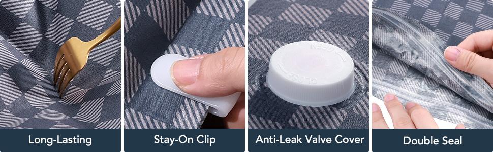 6-Pack Oxford Cloth Vacuum Storage Bags（ 1S+1M+2L+2XL）Space Saving for Clothes/Bedding/Quilts/Cabinets Essential Travel Storage Solution with Hand Pump Compact Travel Solutions Organiser