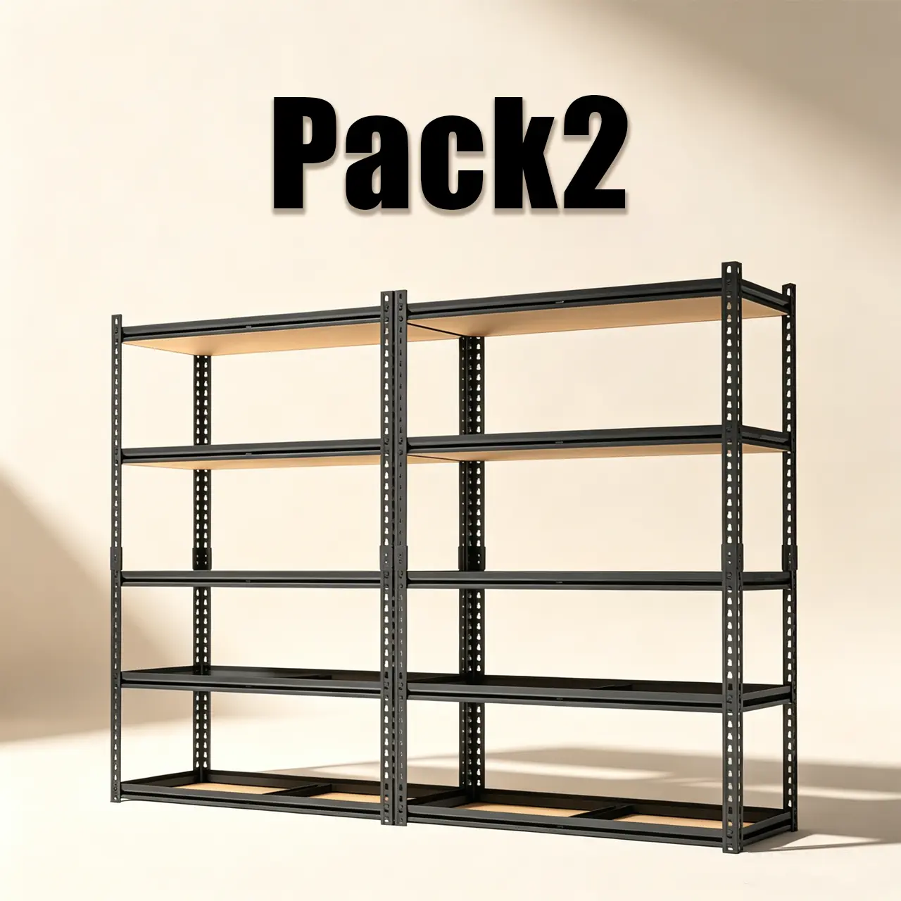 ZEUKMXOO Metal Frame Storage Rack - Rectangular Rolled Edge Organiser, Adjustable Shelving Unit for Kitchens, Warehouses, Living Rooms
