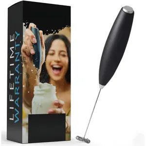 Milk Frother Handheld for Coffee (Foam Maker) Whisk Drink Mixer for Lattes, Cappuccino, Frappe, Matcha, Hot Chocolate