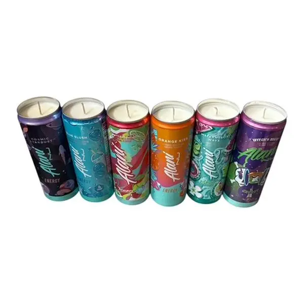 Recycled Alani Nu Scented Soy Wax Candle 14 Flavors Witches Brew Cotton Candy Pink Slush 12oz Natural Aroma Gift Ornaments Decoration