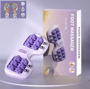 Foot Massager Roller for Plantar Fasciitis Relief,Dual Foot Acupressure Therapy for Pain Relief,Stress Relief and Improved Circulation,Portable Reflexology Tool for Home and Office Use