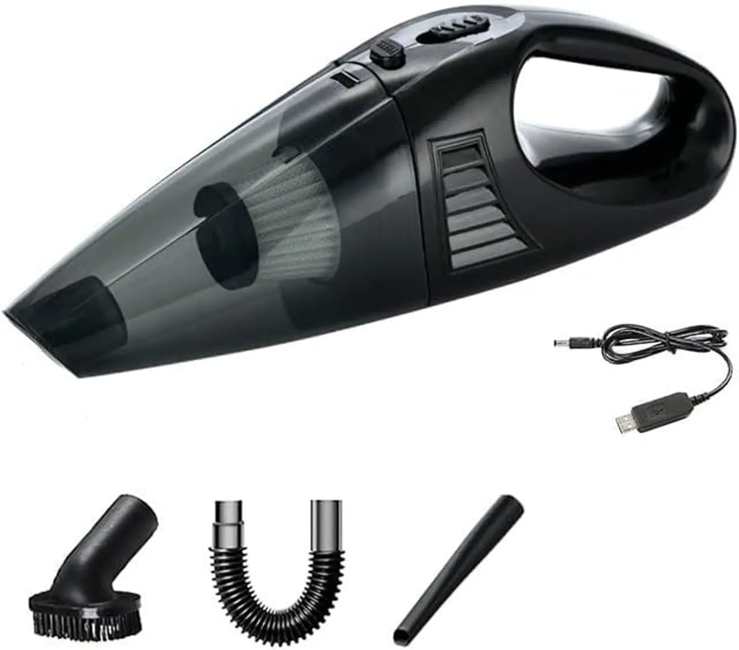 Cordless Handheld Vacuum Cleaner - Battery-Powered, Rechargeable, Quiet, Powerful Suction Mini Wet-Dry Vacuums for Car & Home Interior Cleaning (Lightweight, Easy-to-Carry), Battery-Powered Handheld Vacuums, Cordless Handheld Vacuums