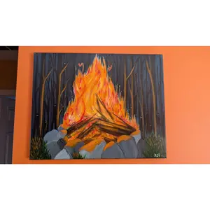 "Fire Spirits" [20x16 Original Canvas]