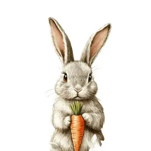 Easter Rabbit Sign, DCO-13230, Sign For Wreath, 10x10" Metal Sign