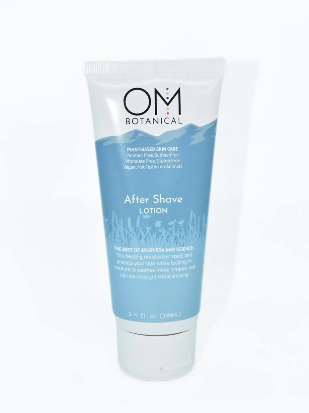 OM Botanical Cool + Heal After Shave Lotion - Lightweight Moisture with Shea Butter & Jojoba Oil for Post-Shave Care