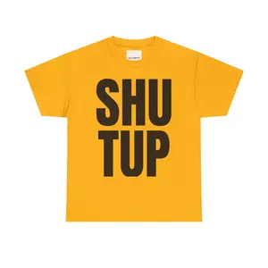 SHUT UP bold block text T-Shirt | Graphic Slogan Tee, Funny Tshirt, Vintage Tee, Cool Summer Fashion, Unisex 100% Cotton Womenswear