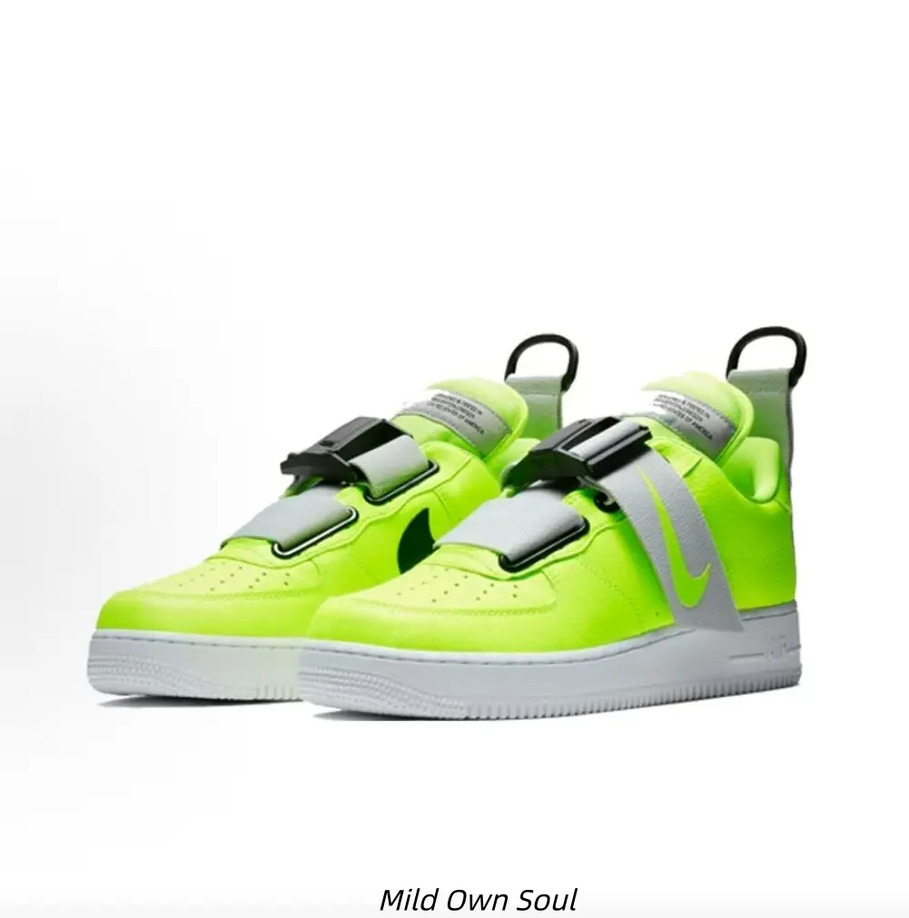 Neon Fluorescent Green Velcro Strap Low Top Skate Sneakers Techwear Functional Summer Casual Walking Flat Shoes Unisex